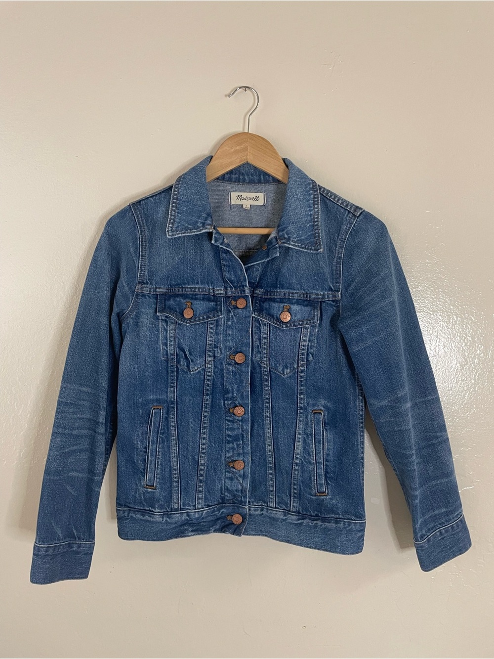 Madewell denim tucker jeans jacket medium wash